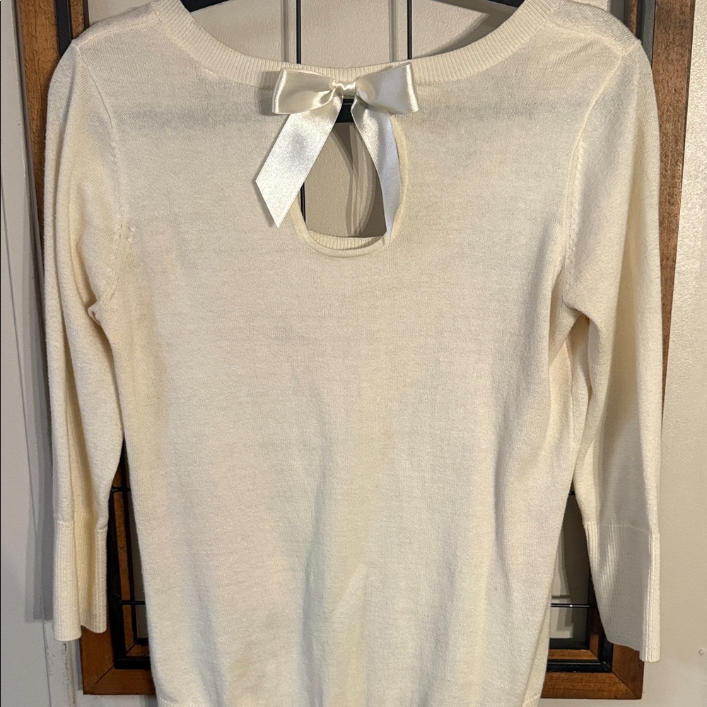 Candies Floral Sequin Sweater Size Large - Picture 3 of 5